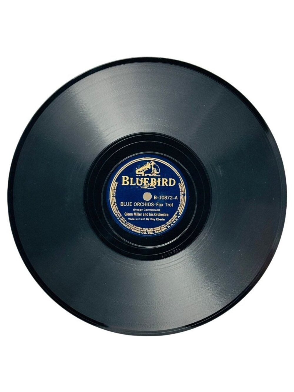 Glenn Miller Blue Orchids 10in Shellac 78 RPM Record Bluebird B-10372 Vintage